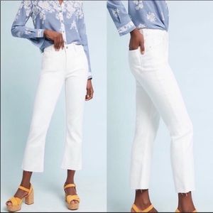 NWT sz25 White pilcro high rise boot cut jean